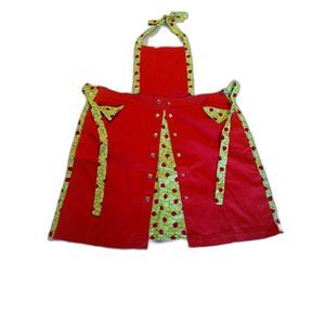 Granny's Lady Bug Bib Apron with Pockets